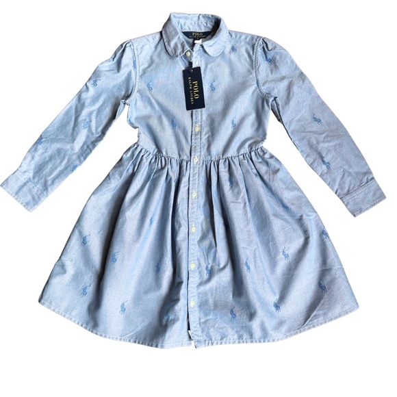 Ralph Lauren Other - NWT - Polo Ralph Lauren Chambray  Shirtdress with Embroidery 6